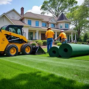 New Sod Lawn Installation